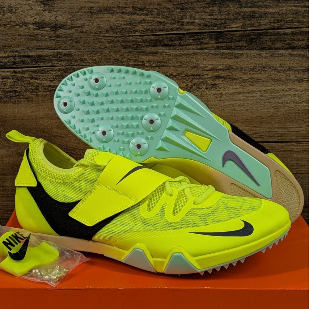 Nike Zoom Pole Vault Elite Men's 11.5 Volt Track Field Jumping Shoes DR9926-700